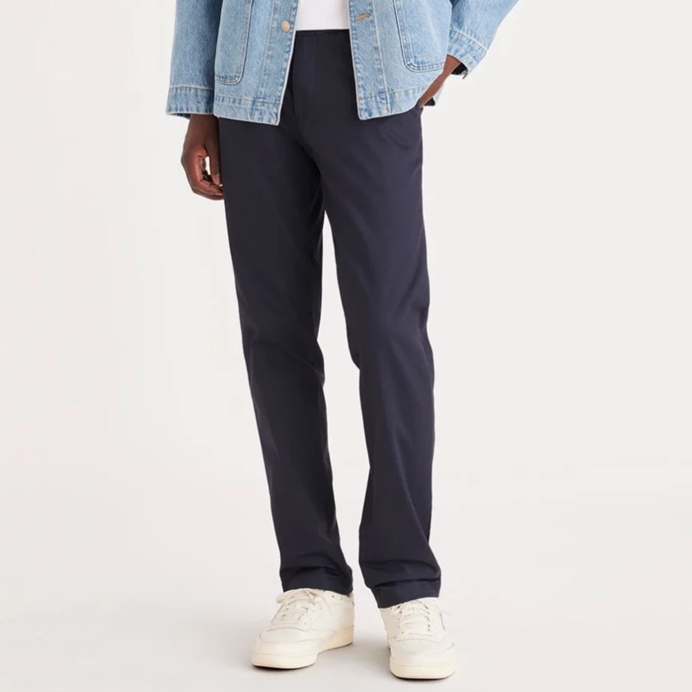 Dockers Signature Khakis Athletic Fit Pants Navy